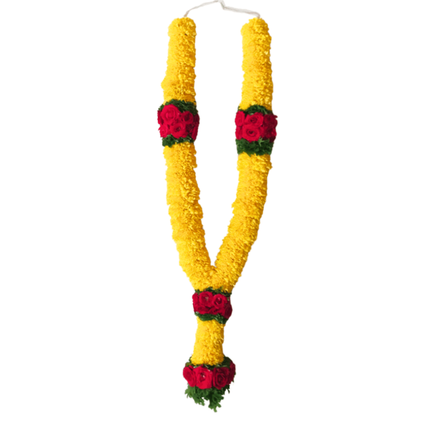 Yellow Chrysanthemum Needle Garland – 2.5ft