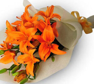 Orange Lilies Bouquets
