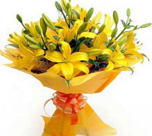 Flower Bouquet- Yellow Delights Bouquets