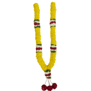 Pooja Garland - Yellow Chrysanthemum Needle Garland - 3ft