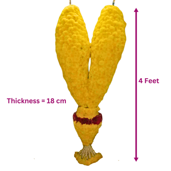 Plain Yellow chrysanthemum (0.6ft x 4ft)