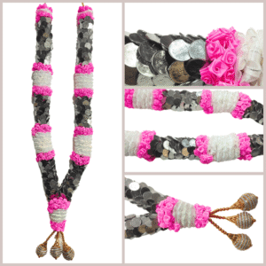Coin's with White & Pink Border Garland - 2.5ft - GetFlowersDaily