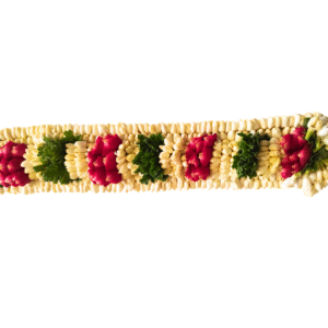 Bridal Set - Jasmine with Red Rose Petals & Paneer leaves Moggu Jadai Set - 75cm