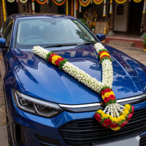 Tuberose Needle Grand Garland - 4ft - Car Garland