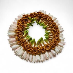 Tuberose Veni With Gold Border - 25cm