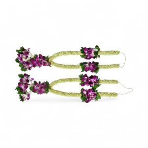 Jasmine Orchid Garland (2.5ft) - 1Pair