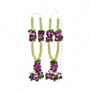 Jasmine Orchid Garland (2.5ft) - 1Pair