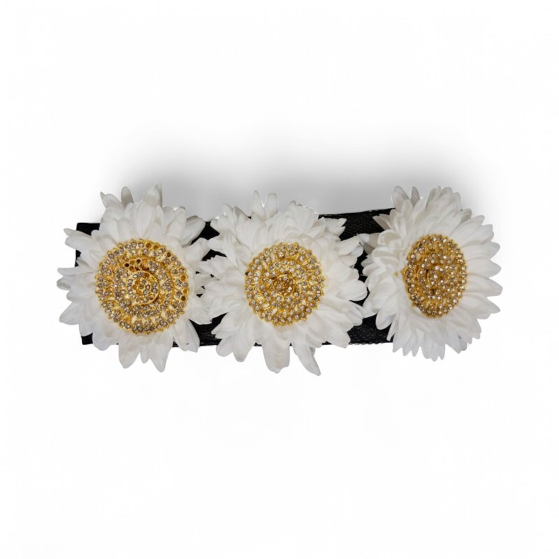 White Chrysanthemum Gold White Stone Billia Set - White Chrysanthemum Gold White Stone Billia Set -