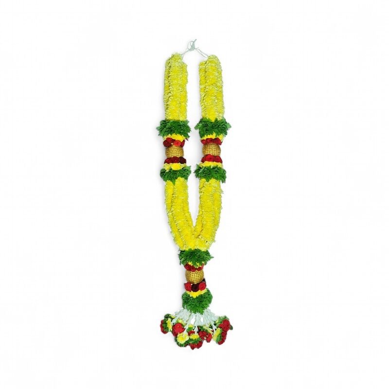 Yellow Chrysanthemum Needle Grand Garland - 5ft