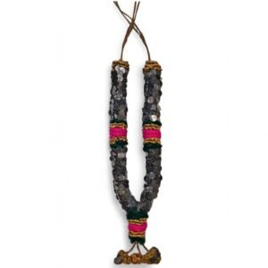Coin (₹2) Garland with Pink, Gold and Green Garlan