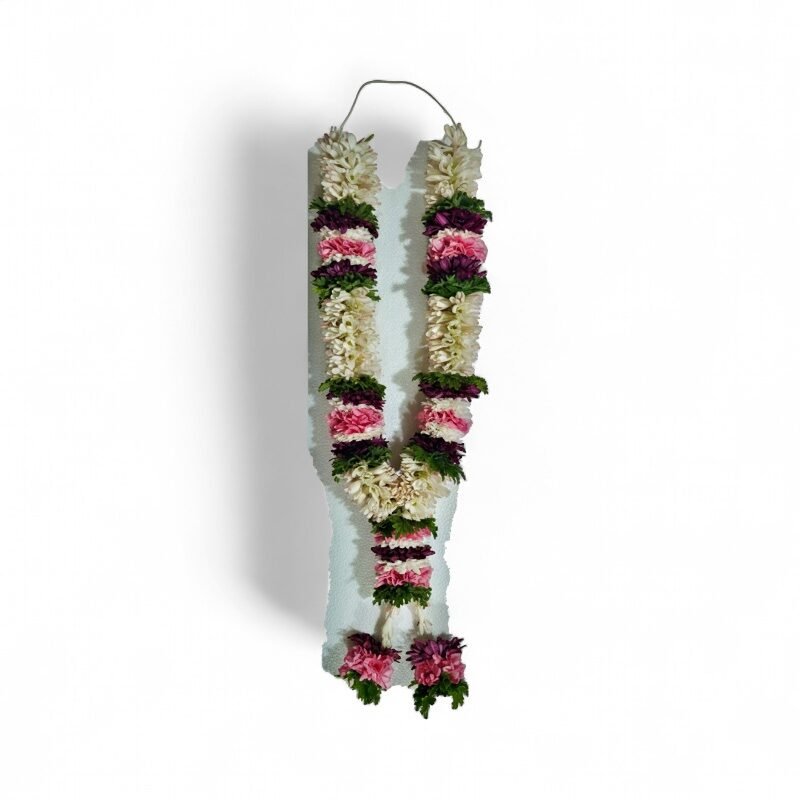 Tuberose Needle Garland with Aster Lavender & Olea