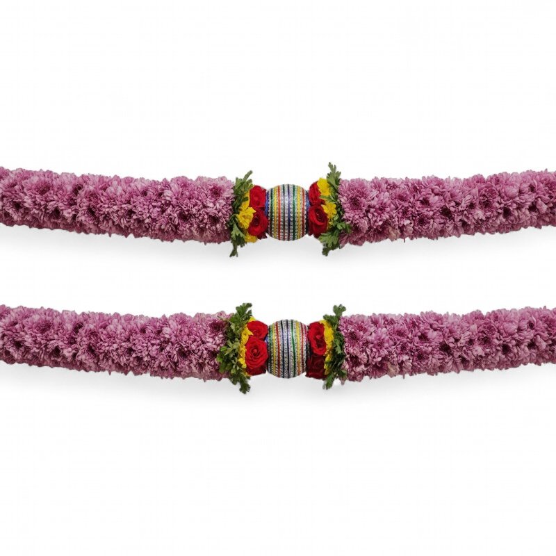 Purple Chrysanthemum Ball Garland - 5ft Purple Chrysanthemum Ball Garland - 5ft