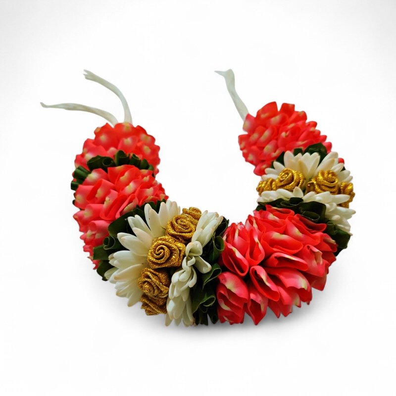 Orange Rose Petals with Tuberose & Gold Tissue Din Orange Rose Petals with Tuberose & Gold Tissue Din