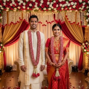 Rose petals Garland With Net