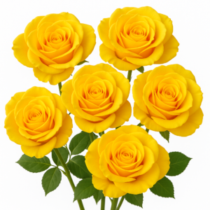 Yellow Rose (1.5 Inch Stem) - 250gms