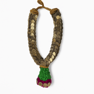 Coin (Rs.5) Garland with Green Border - 1.5ft