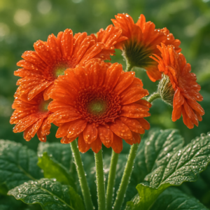 Orange Gerbera - 5 Stems