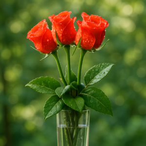 Orange Rose - 5 Stems