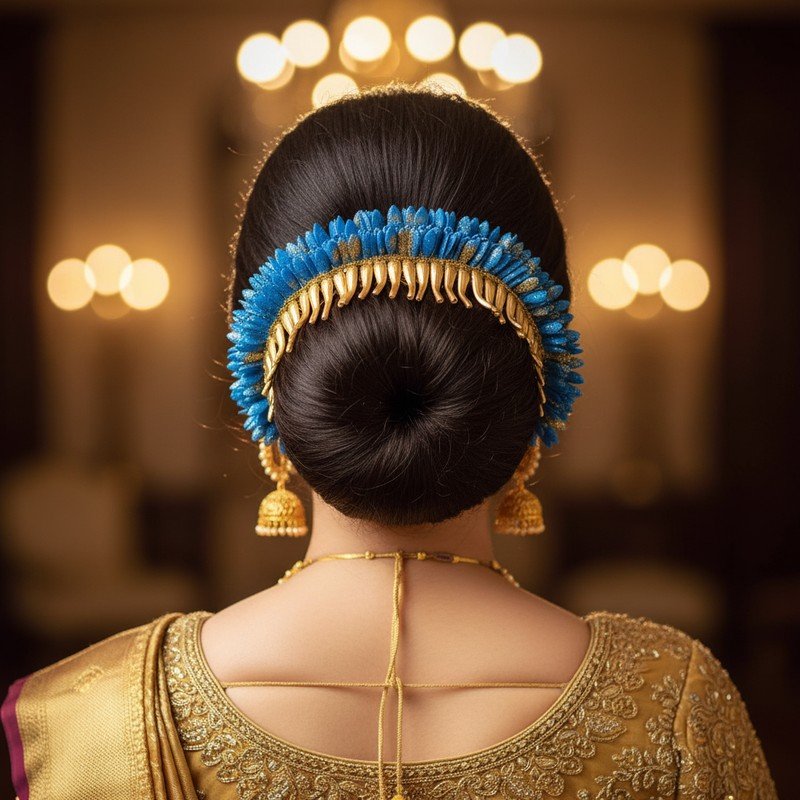 Blue and Gold Tuberose Veni - 25cm