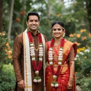Rosepetal and lotus Garland