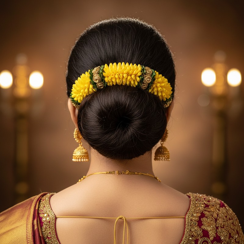 Yellow Rose Petals Dindu - 25cm length