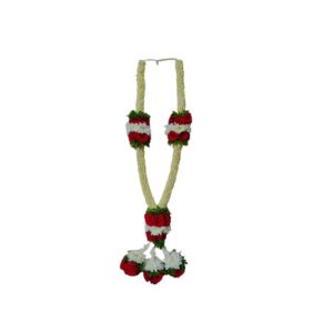 Jasmine Garlands with Red, White and Green Border - 2.5ft